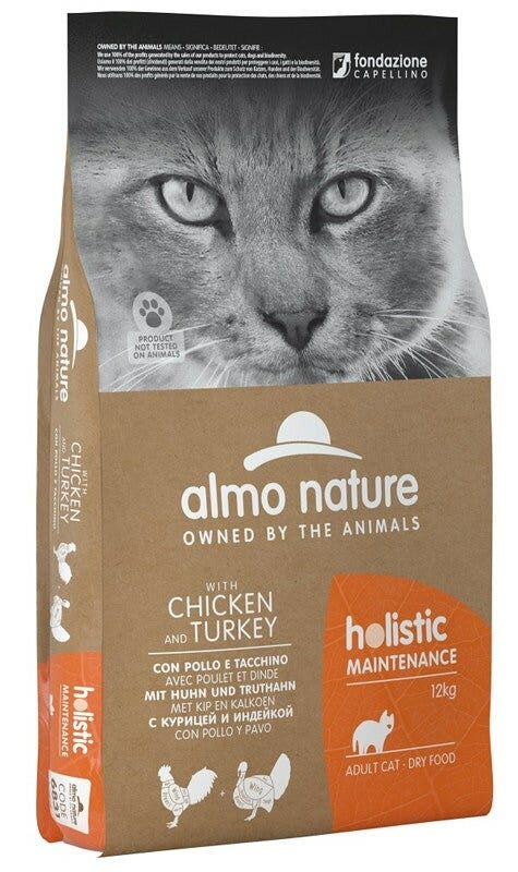 Almo Nature Holistic Maintenance Pollo E Tacchino Cibo Secco Per Gatti Adulti Sacco 12kg-2