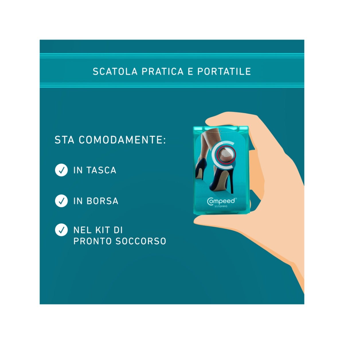 Compeed Cerotto Vesciche Tacchi Alti 5 Pezzi  -18