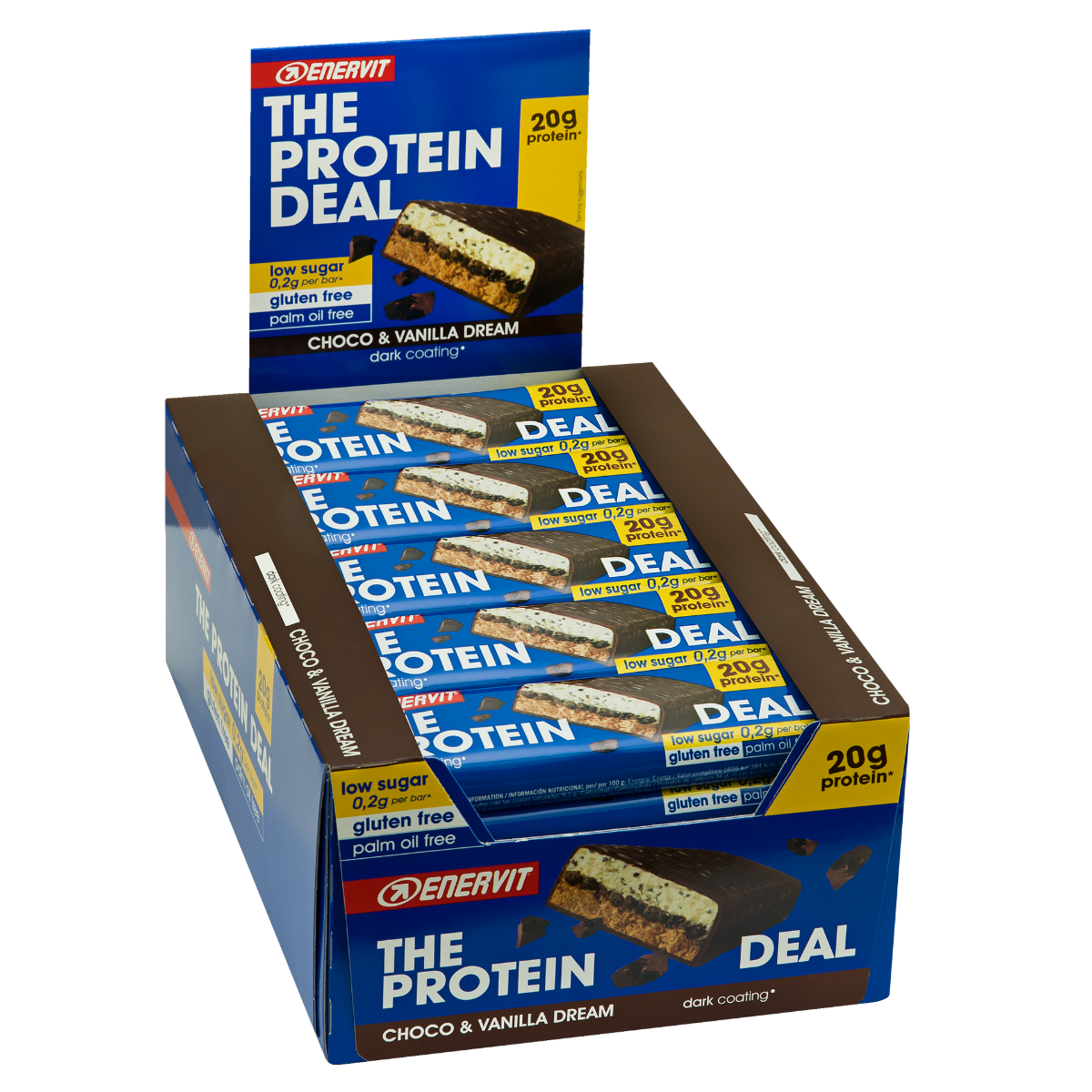 Enervit The Protein Deal Protein Bar Choco Vanilla 25 Barrette Da 55g-1