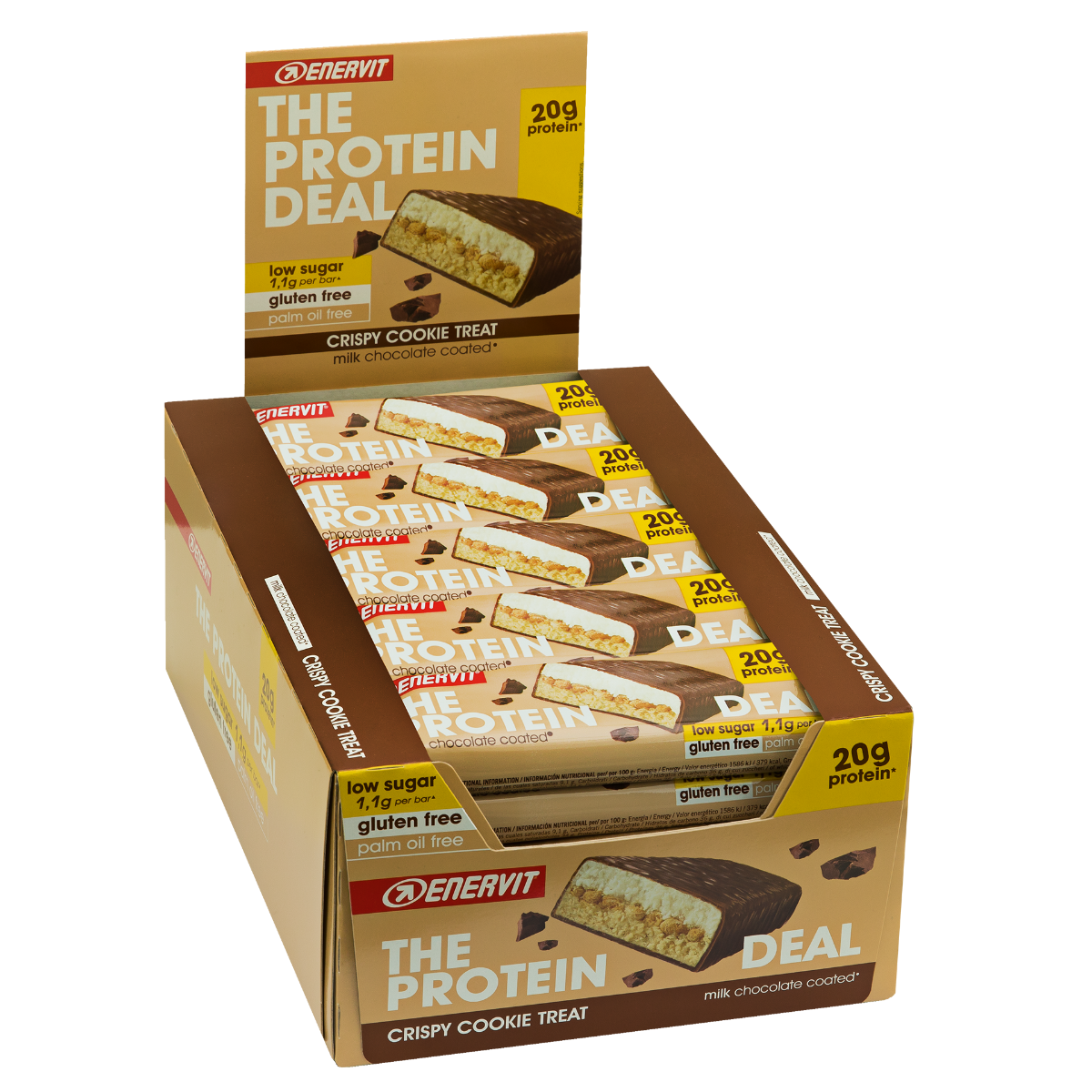 Enervit The Protein Deal Protein Bar Cookie 25 Barrette Da 55g-1