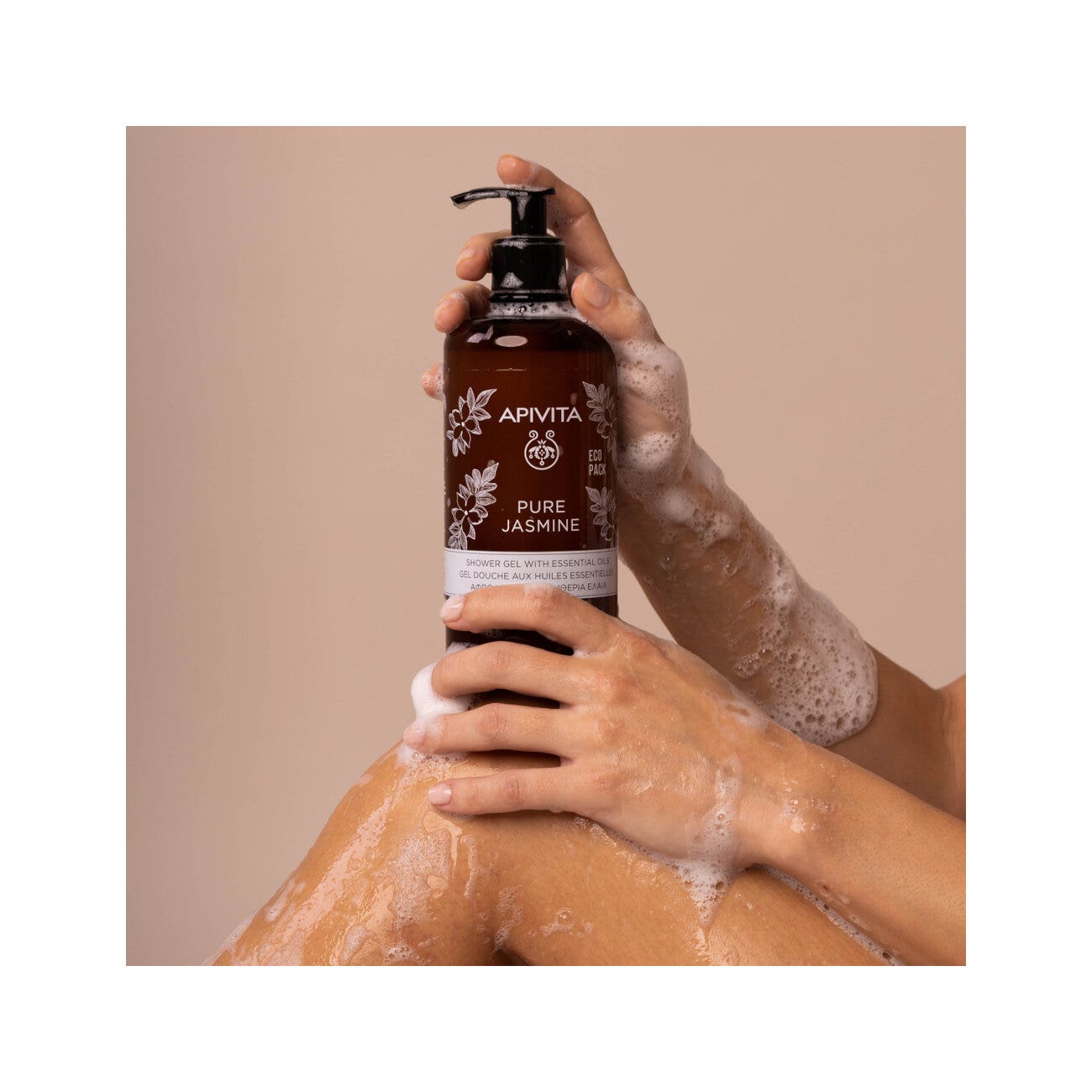 Apivita Gel Doccia Idratante Gelsomino 500ml-6