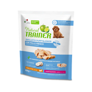 Natural Trainer Crocchette Pollo Cibo Secco Per Cuccioli Taglia Small Sacco 0,8kg-3