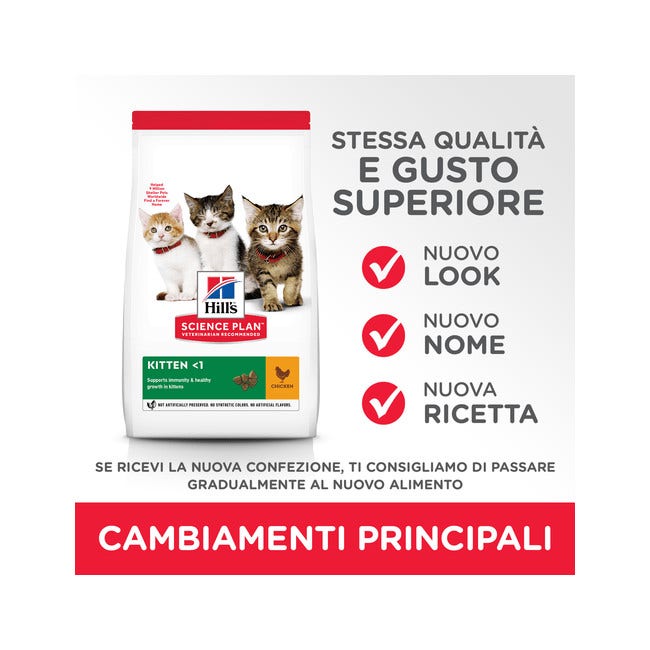 Hill's Science Plan Kitten Croccantini Con Pollo Gatti Cuccioli Sacco 300g-3