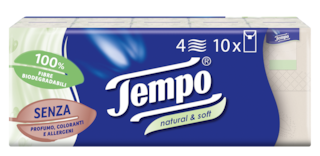 Tempo Fazzoletti Natural & Soft 10 Pezzi-1