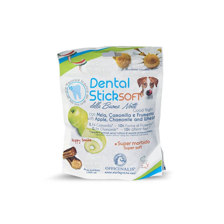 Officinalis Dental Stick Della Buonanotte Soft Snack Cani Taglia Grande 130g-6