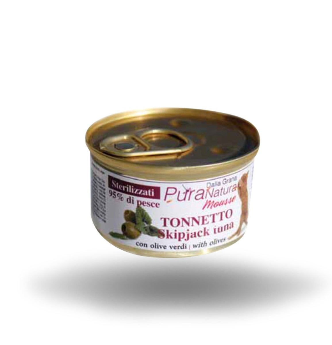 PuraNatura Tonno E Olive Cibo Umido Gatti Adulti Scatoletta 85g-1