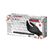 Guanto Nitrile Non Sterile Superficie Microruvida No Talco Colore Nero Taglia Media 100 Pezzi-2