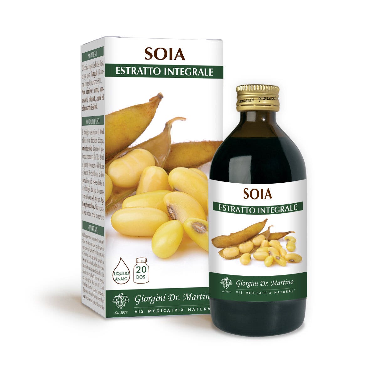 Dr Giorgini Soia Estratto Integrale Liquido Analcoolico 200ml-2