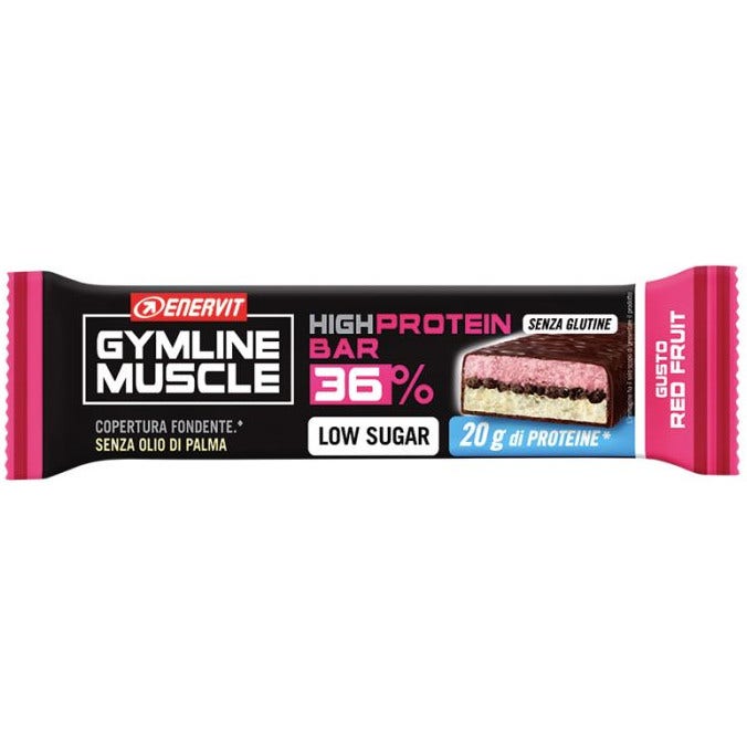Enervit High Protein Bar 36% Barretta Frutti Rossi 55g-1