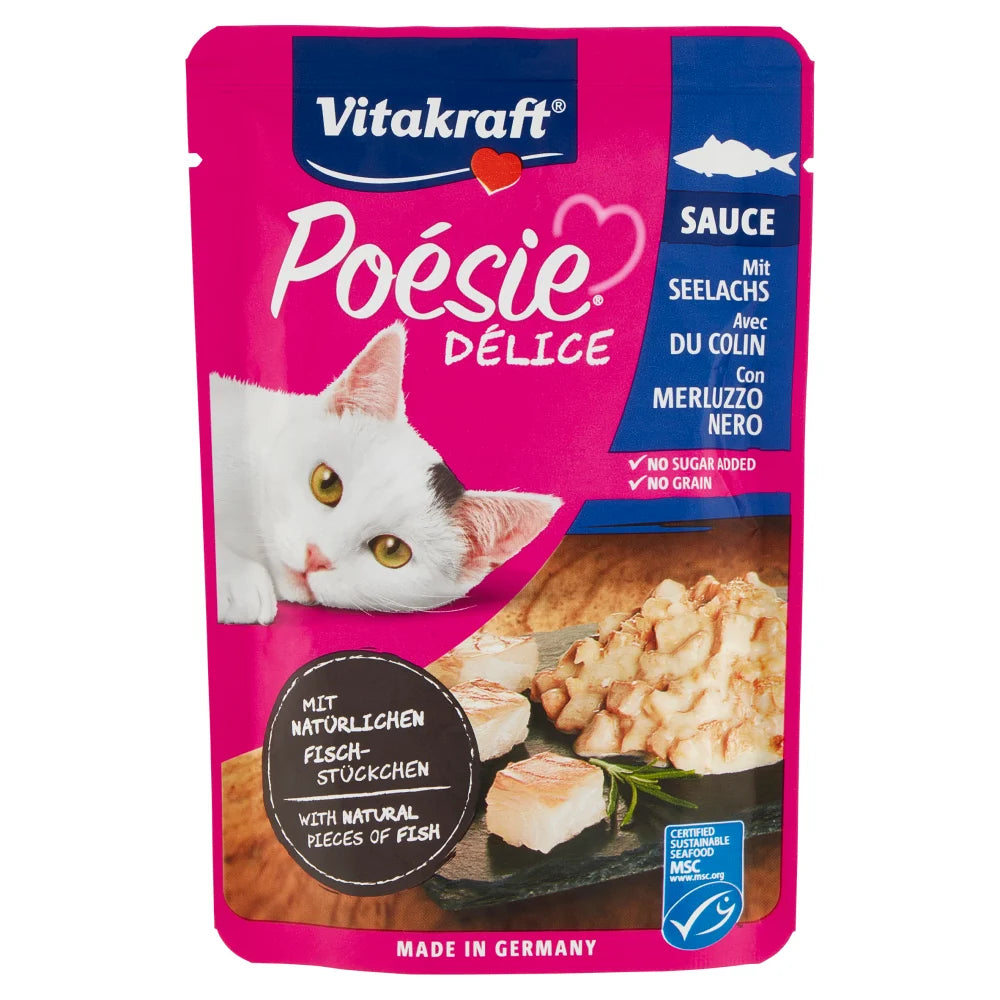 Vitakraft Poesie Delisauce Merluzzo Nero 85 g