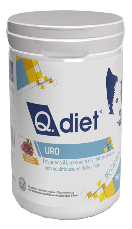 Q Diet Uro Alimento Complementare Cani 60 Capsule-2