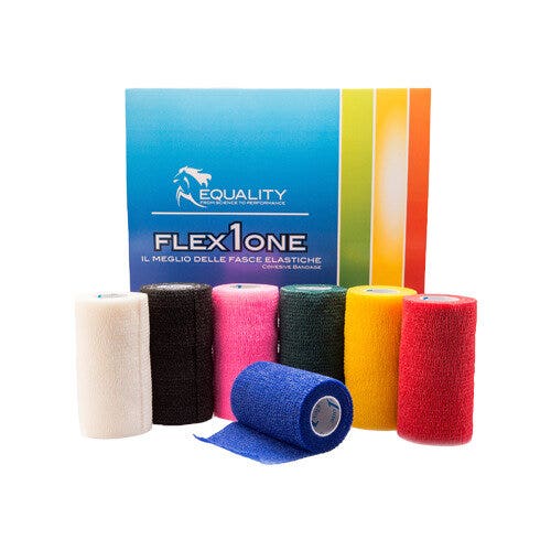 Flex-1-One Fascia Coesiva Elastica Per Equini Nera 10cmx4,5m-2