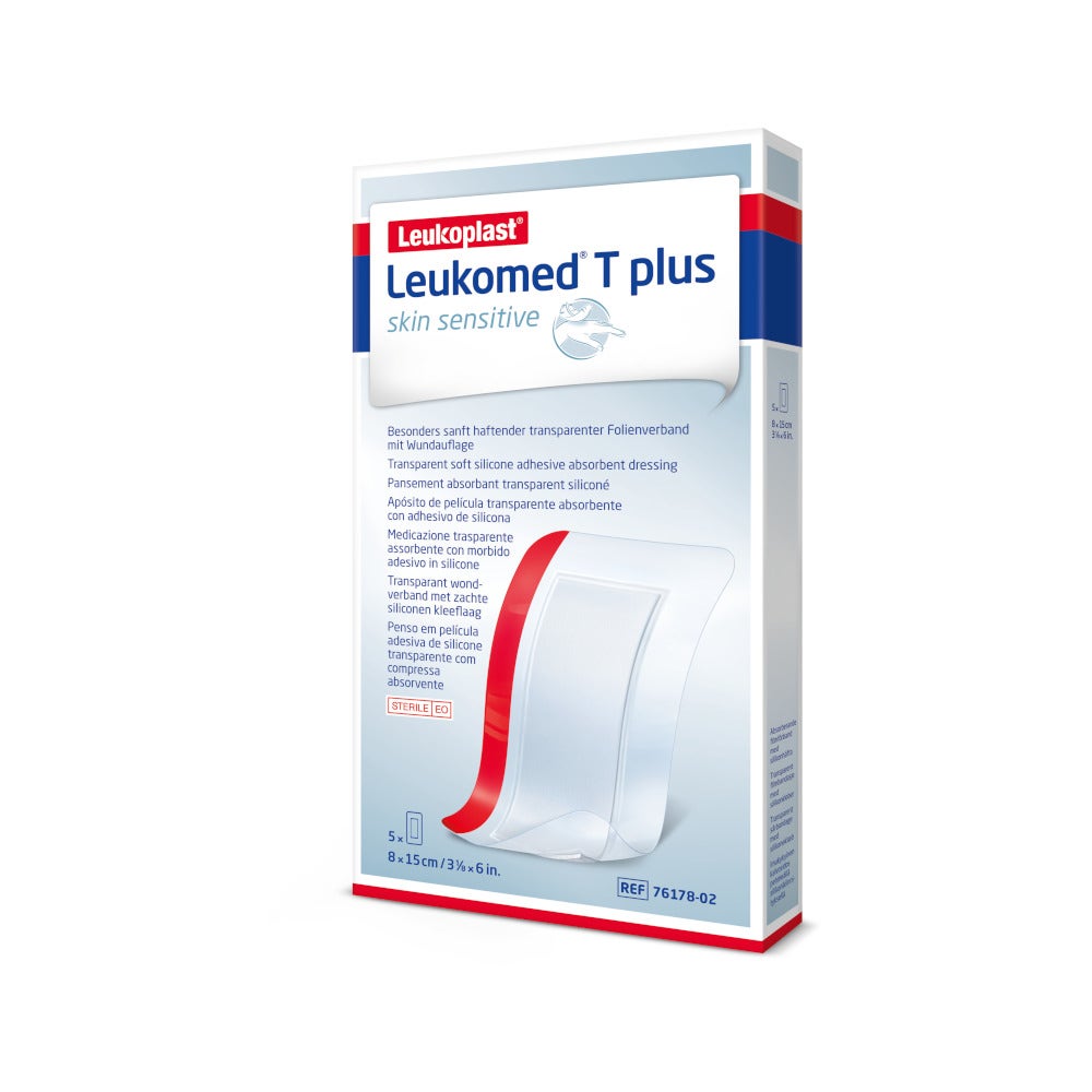 Leukomed T Plus Medicazione Post Operatoria Trasparente Impermeabile 8x15cm 5 Pezzi-4