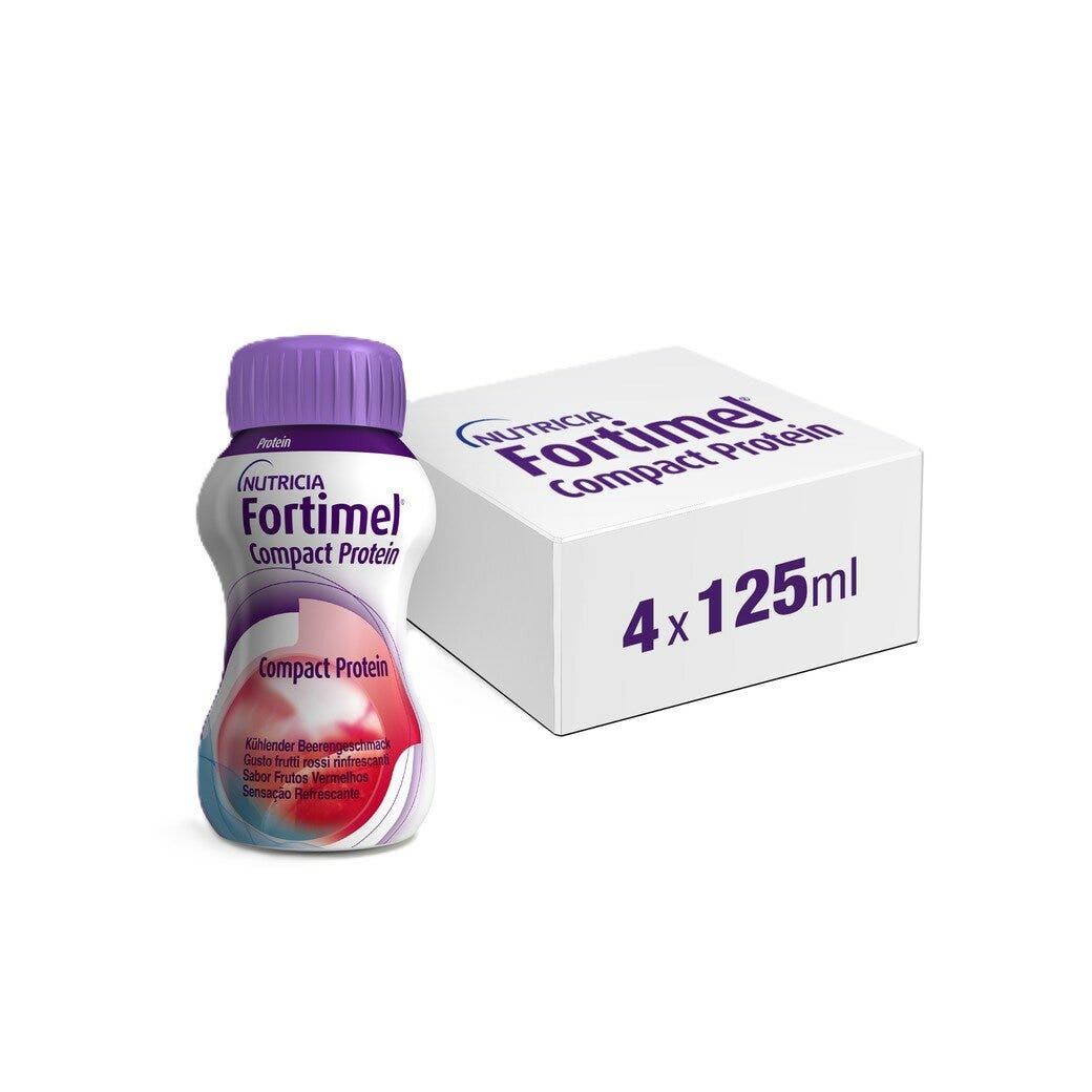 Fortimel Compact Protein Cool Frutti Rossi 4x125ml-2