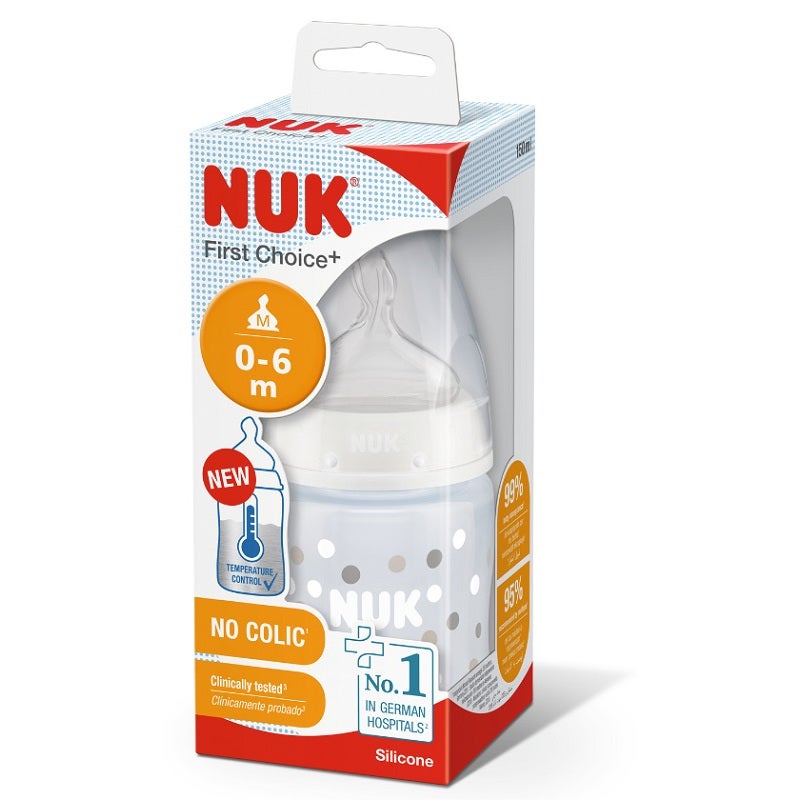 Nuk First Choice Biberon Con Temperature Control Tettarella Silicone 0-6 Mesi 1 Pezzo  - 2
