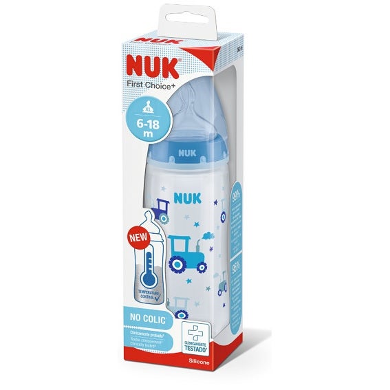Nuk First Choice Biberon Con Temperature Control Tettarella Silicone 6-18 Mesi 1 Pezzo  - 3
