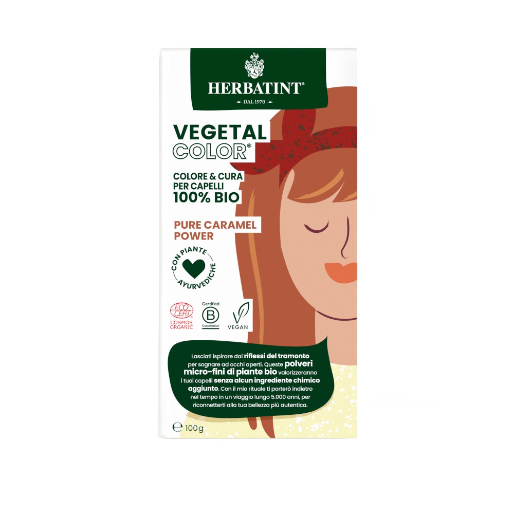 Herbatint Vegetal Color Pure Caramel Power Caramello 100g-5