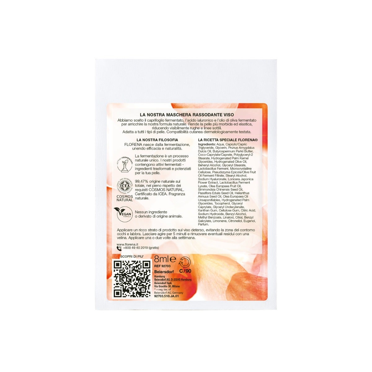 Florena Maschera Viso Rassodante 1 Pezzo 8ml-7