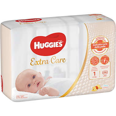 Huggies Extra Care Taglia 1 2-5 Kg 40 Pannolini - 3