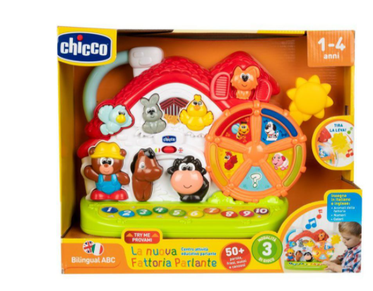 Chicco Gioco ABC Nuova Fattoria Parlante Italiano/Inglese 1-4 Anni - 2