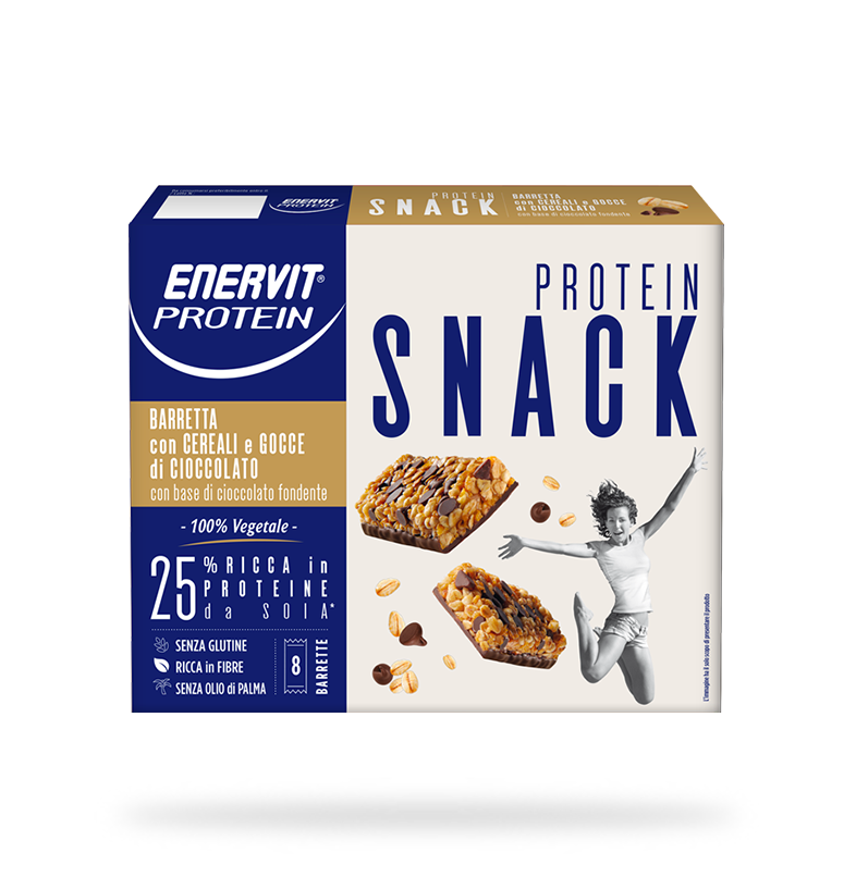 Enervit Protein Snack Cereali E Cioccolato 8 Barrette-1