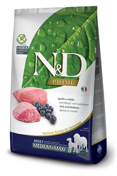 Farmina N&D Prime Agnello E Mirtillo Cani Adulti Taglia Media E Grande Sacco 12kg-2