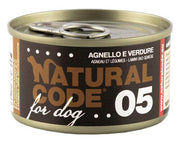 Natural Code 05 Agnello E Verdure Cani Adulti Lattina 90g-1