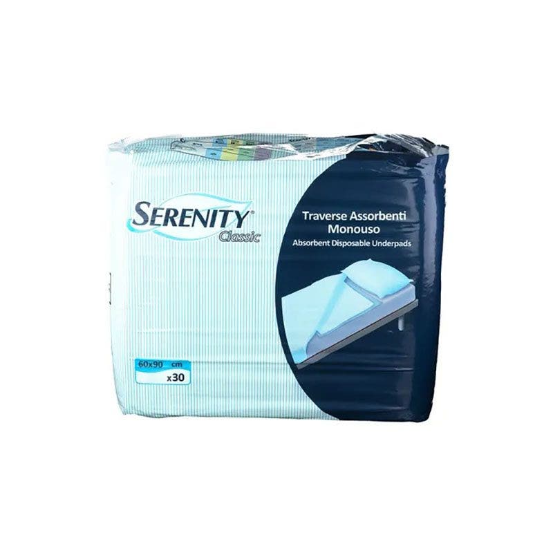 Serenity Traversa Assorbente Salvamaterasso Monouso Classic 60x90cm 30 Pezzi-1
