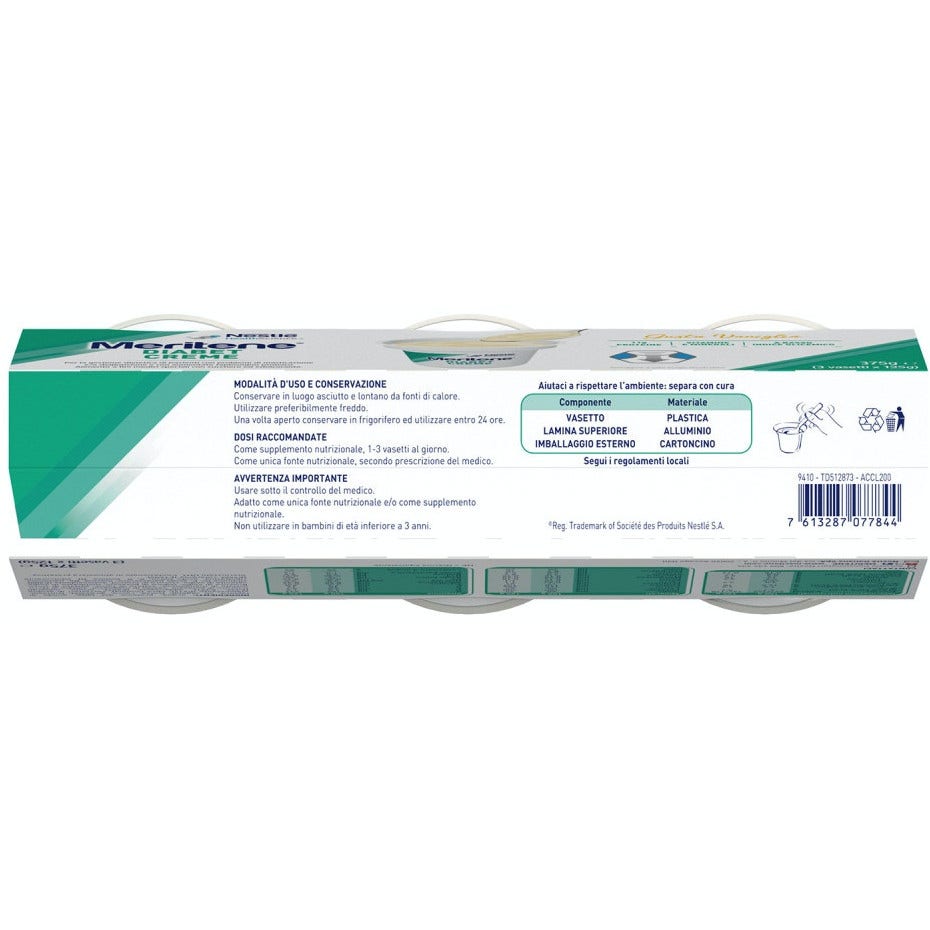 Meritene Diabet Crema Vaniglia 3x125g-3