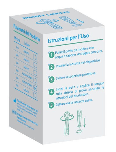 Lancette Pungidito Diasoft Lancet 25 Pezzi-0