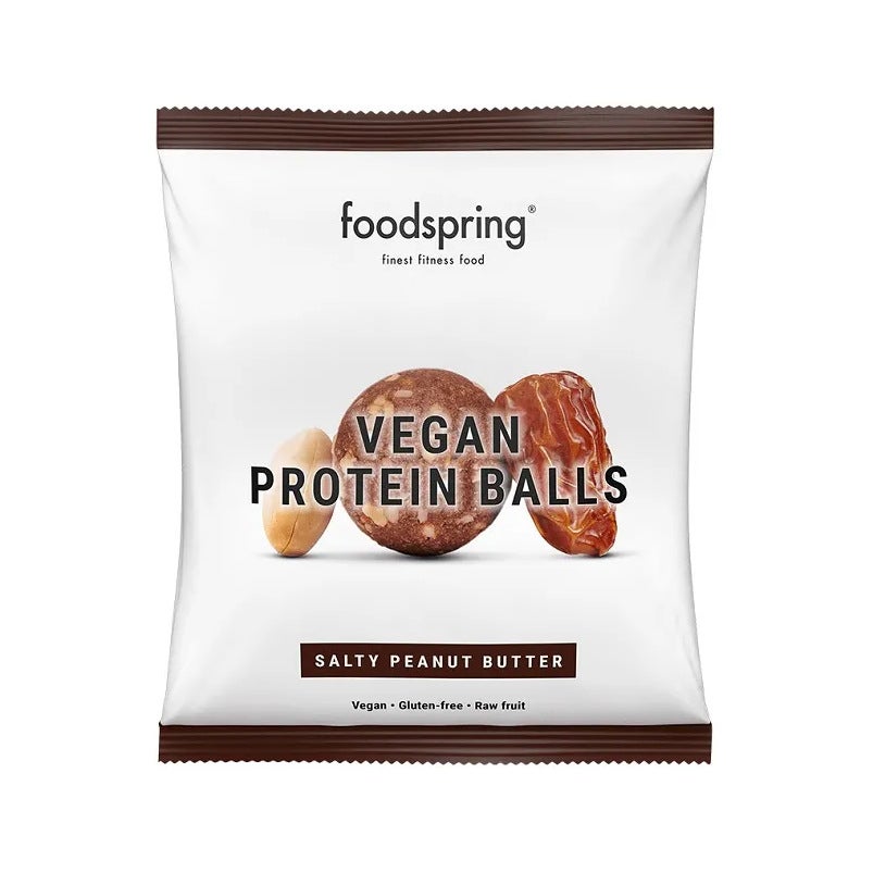 Foodspring Protein Balls Snack Proteico Vegano Gusto Burro Di Arachidi Salato 40g-2