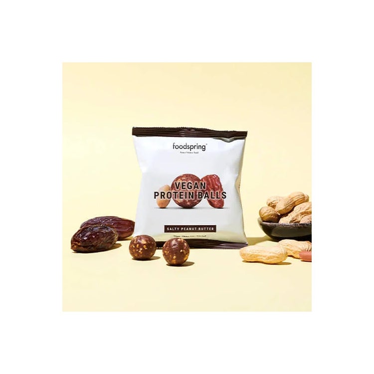 Foodspring Protein Balls Snack Proteico Vegano Gusto Burro Di Arachidi Salato 40g-3