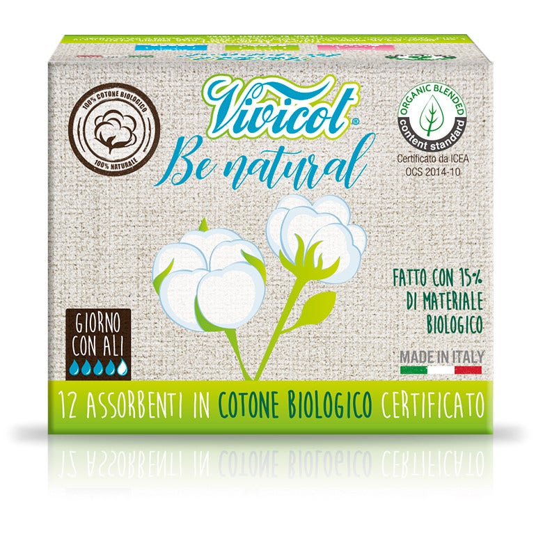 Vivicot Be Natural Assorbenti Giorno Con Ali 12 Pezzi  - 1