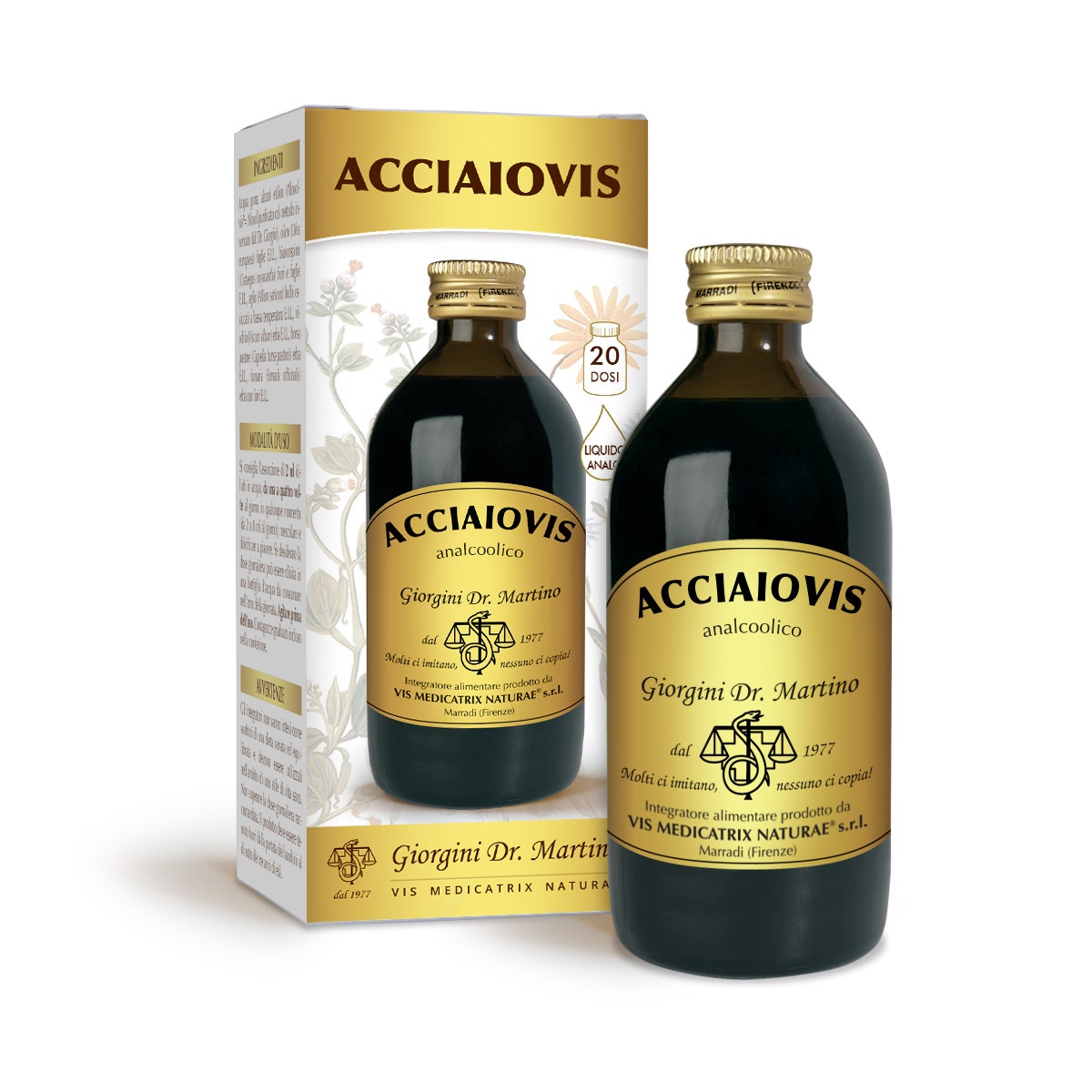 Dr Giorgini Acciaiovis Liquido Analcoolico 200ml-1