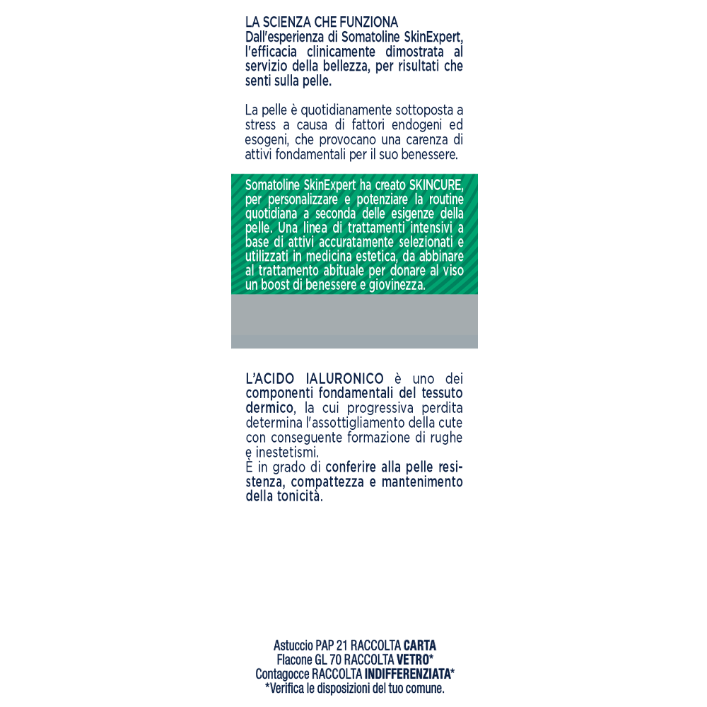 Somatoline SkinExpert Skincure Booster Antirughe Acido Ialuronico 30ml-9