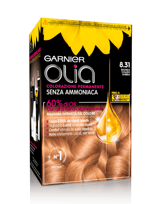 Garnier Olia Colorazione Capelli 8.31 Biondo Chiaro Sabbia-1