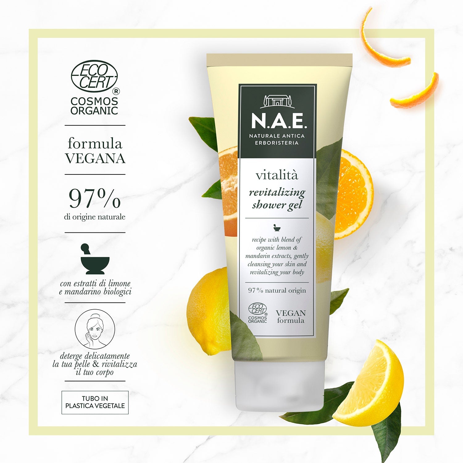 N.A.E. Docciaschiuma Vitalità Formula Vegana 200ml  - 3
