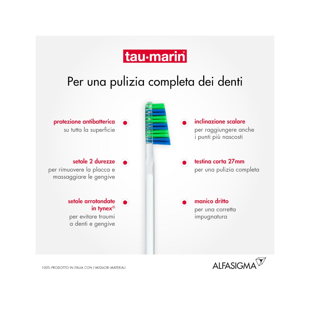 Taumarin Spazzolino Professional Setole Medie 27 Con Antibatterico-7