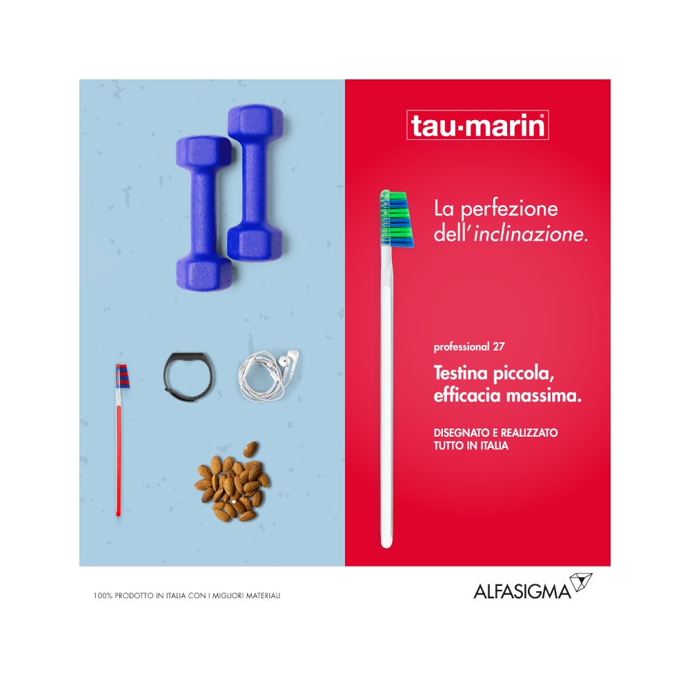 Taumarin Spazzolino Professional Setole Medie 27 Con Antibatterico-10