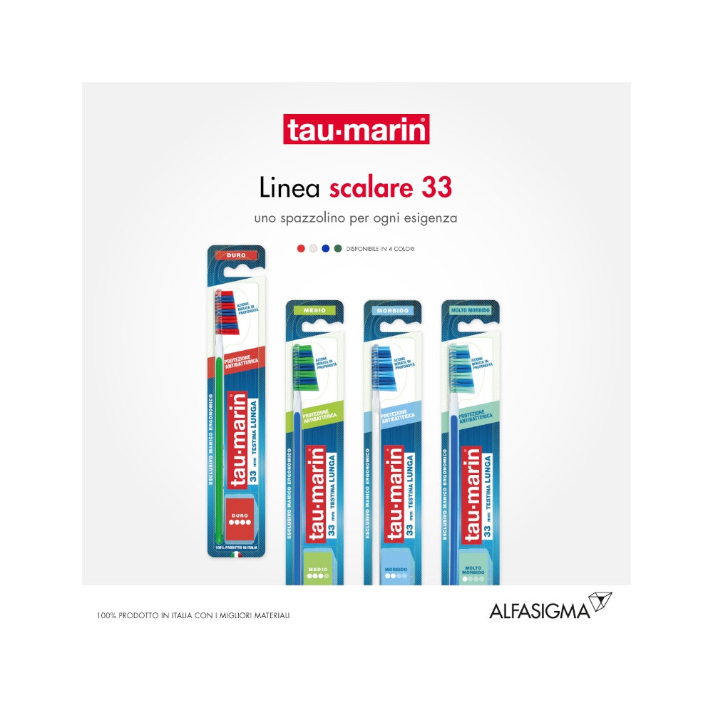 Taumarin Spazzolino Scalare 33 Duro Con Antibatterico-21