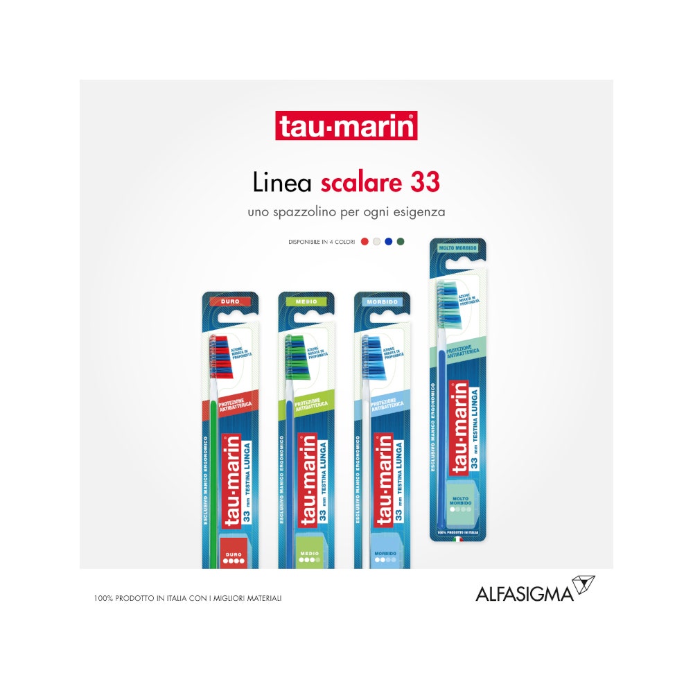 Taumarin Spazzolino Scalare 33 Molto Morbido Con Antibatterico-12