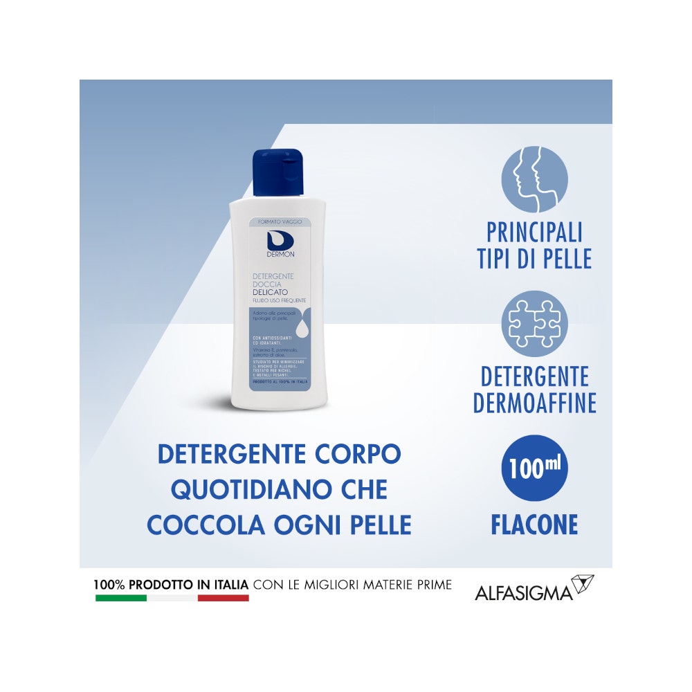 Dermon Detergente Doccia Delicato Uso Frequente 100ml-3