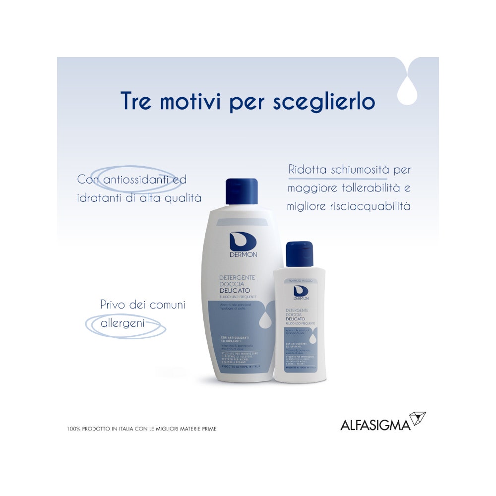 Dermon Detergente Doccia Delicato Uso Frequente 100ml-4