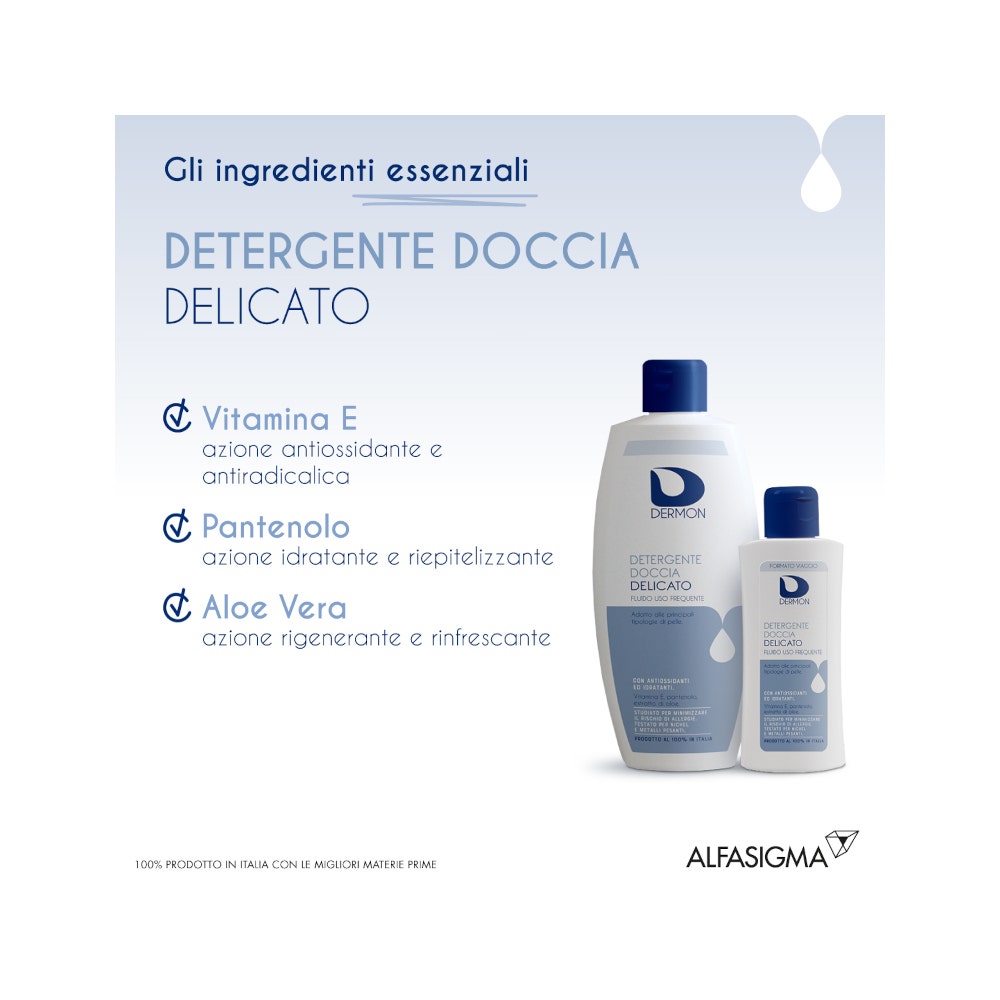 Dermon Detergente Doccia Delicato Uso Frequente 100ml-6