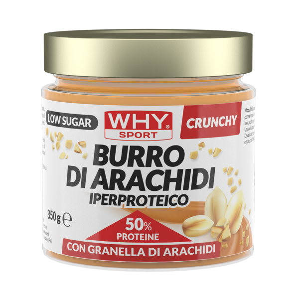 Whysport Burro Di Arachidi Iperproteico Crunchy 350g-1