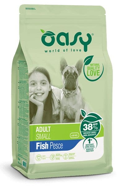 Oasy Lifestage Adult Small con Pesce Cibo Secco Per Cani 1 Kg-1