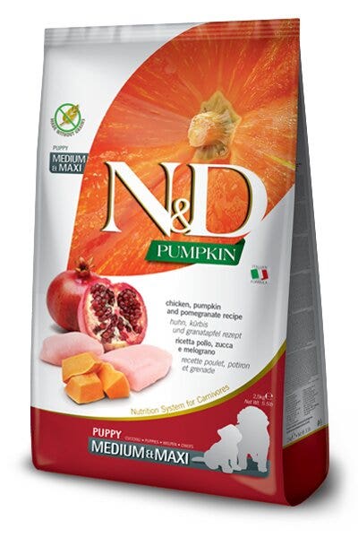 Farmina N&D Pumpkin Pollo E Zucca Cani Cuccioli Taglia Media E Grande Sacco 2,5kg-3