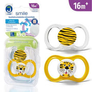 J Bimbi Smile Pack Succhietto Ultraventilato 16 Mesi+ Tigre Texture-1