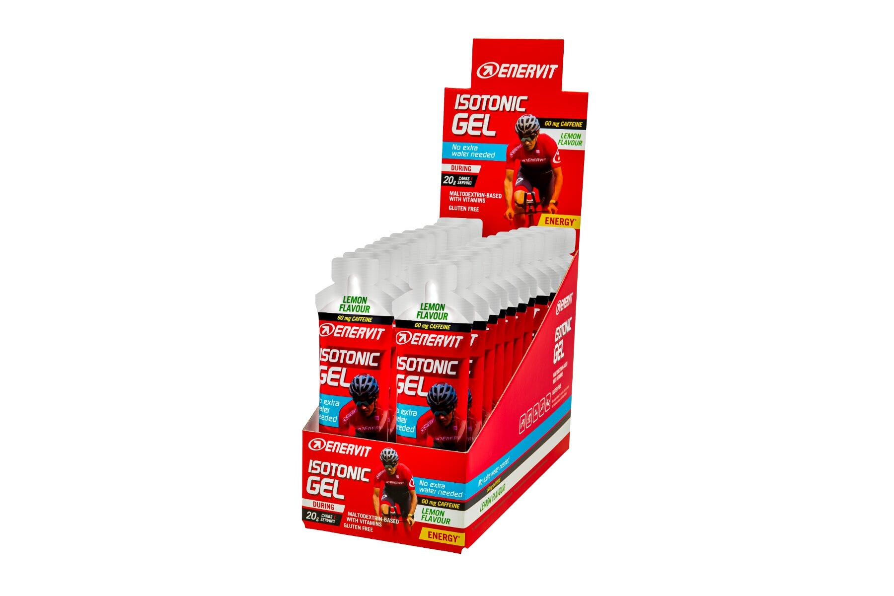 Enervit Isotonic Gel Limone con Caffeina 24 Minipack Da 60ml-1