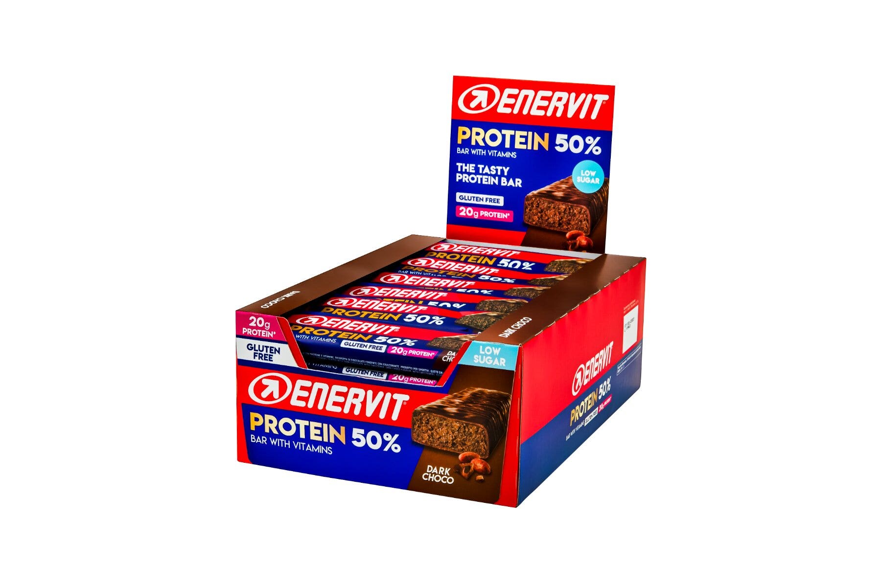 Enervit Protein Bar 50% Dark Choco 30 Barrette Da 40g-1